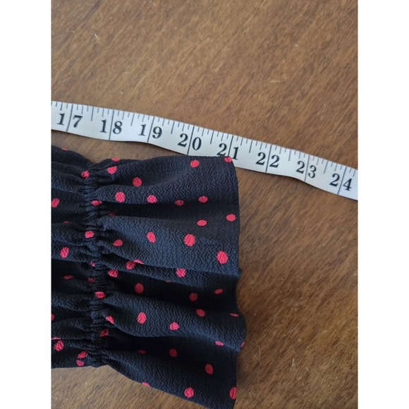 Tahari Arthur Levine Maxi Polka Dot Dress Women's 16 - Picture 12 of 14